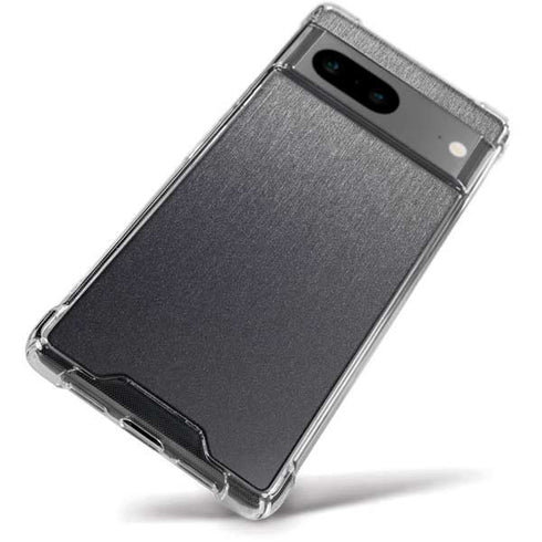 Brushed Steel Texture Google Pixel 8a Clear Case